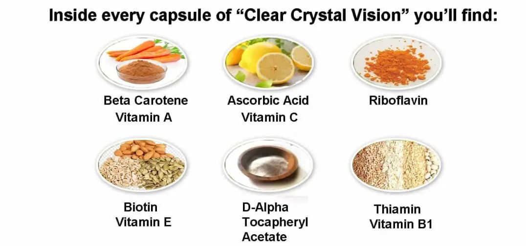 clear crystal vision ingredients